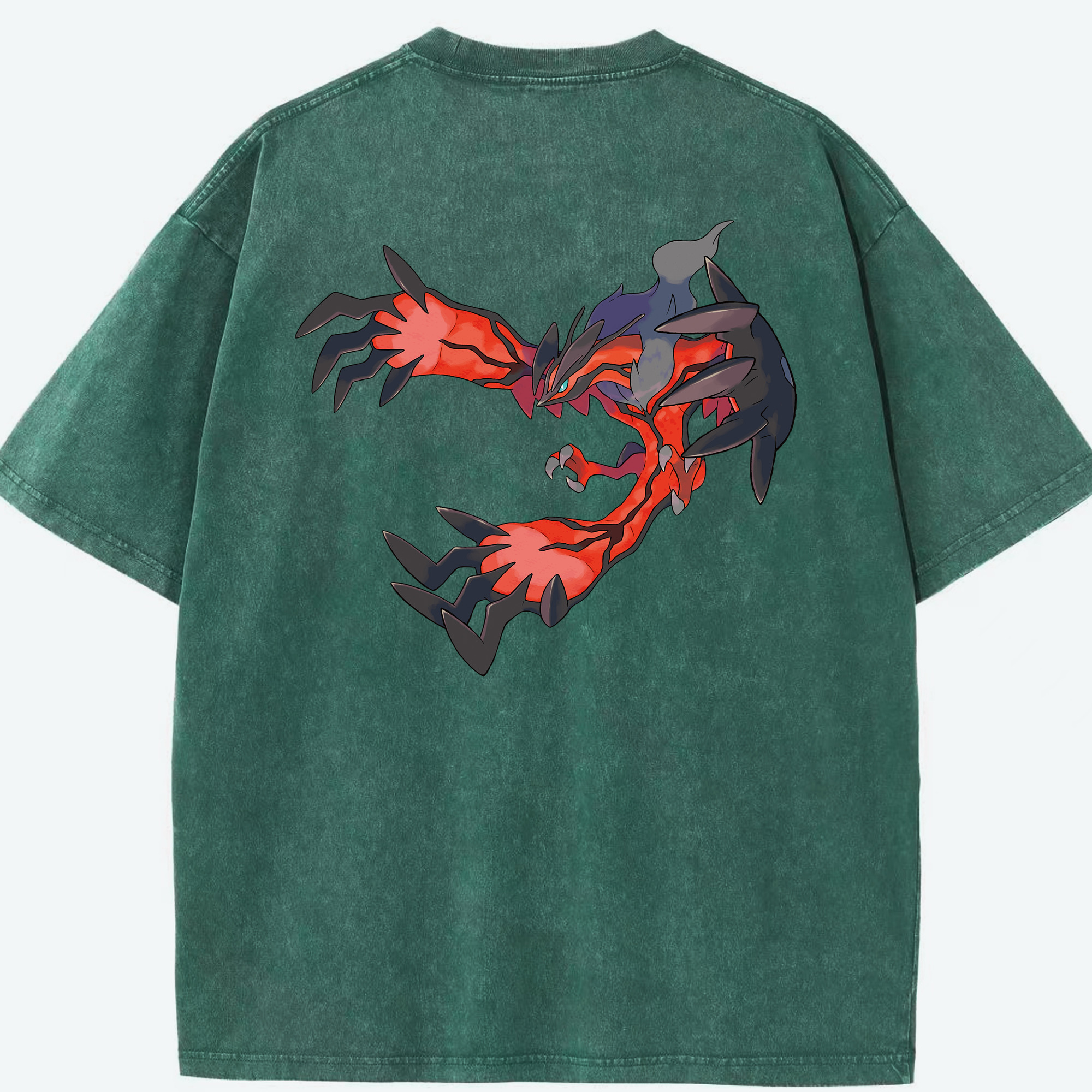 （画像用） ポケットモンスター Pokémon 綿100% ヴィンテージ風 半袖Tシャツ（背面プリント）